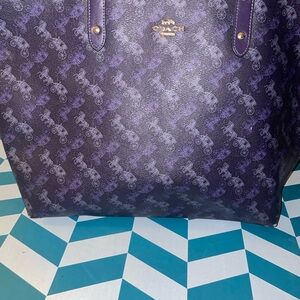 COPY - Coach Purple Tote Bag